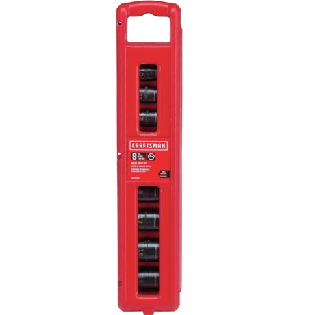 Craftsman 3/8 in. drive Metric 6 Point Impact Socket Set 9 pc