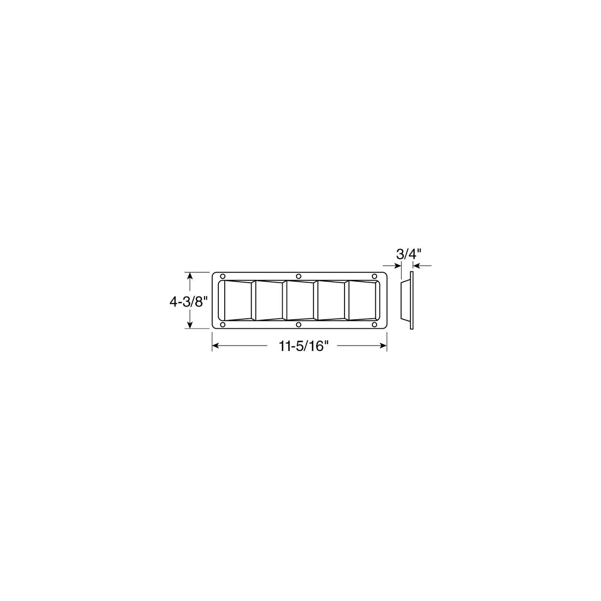 Louver Vent Stainless Steel