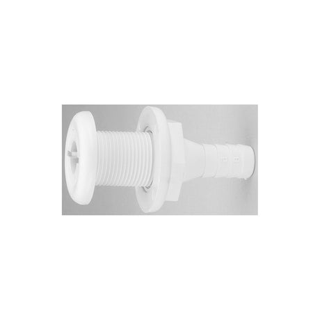 Attwood Thru Hull Connector For Hose, White - 5/8″