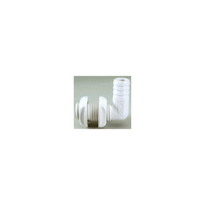 Attwood Thru Hull Connector For Hose, White, 90 Degree - 3/4″