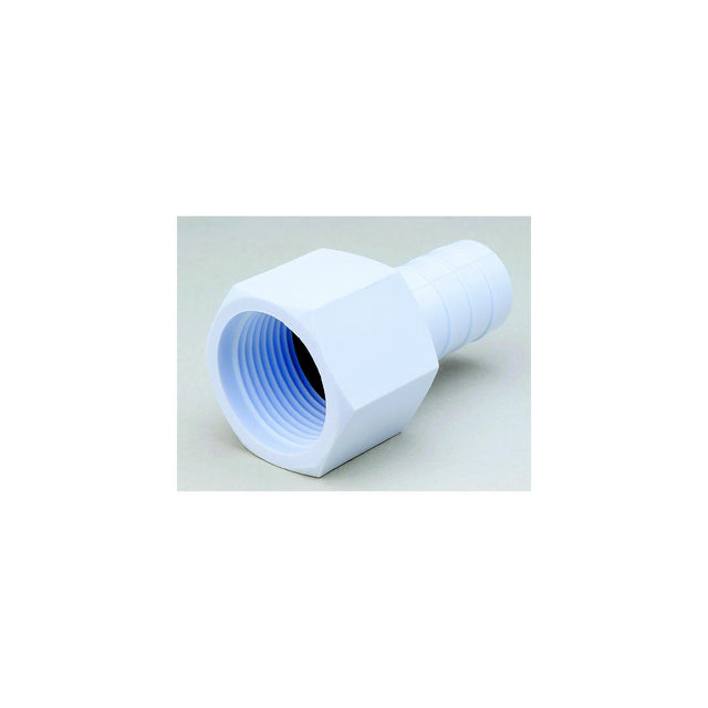 Attwood Acetal Connector 3/4″-14 NPSM To 3/4″ I.D. Hose Fitting, White