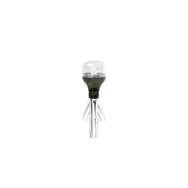 Attwood 5557P12A7 2NM LED All-Round Fold-Down Light with Lightarmor Base & Aluminum Pole, 12″