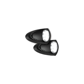 Attwood 6523BK7 Black LED Docking Lights, 2.8" x 4.5"