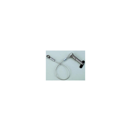 Tethered 1/4″ Spring-Loaded Clevis Pin, Stainless Steel