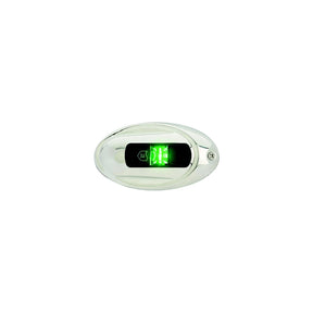 Attwood LightArmor LED Vertical Surface Mount Starboard Side Light, Oval