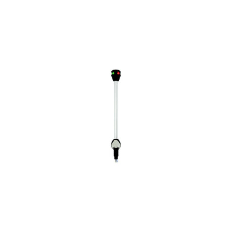 Attwood LightArmor Bi-Color LED Navigation Pole Light, 10" Straight w/Task Light