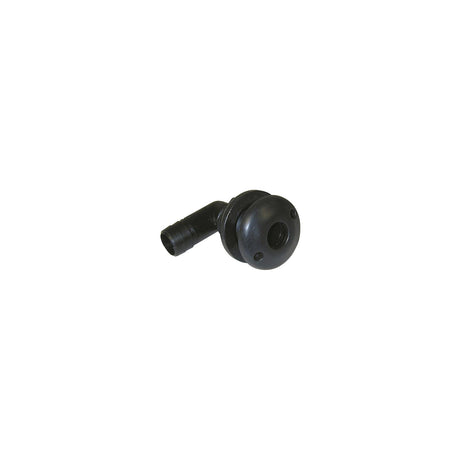 T-H Marine 90 Degree Specialty Thru-Hull Fitting With Spanner Head 3/4", Black