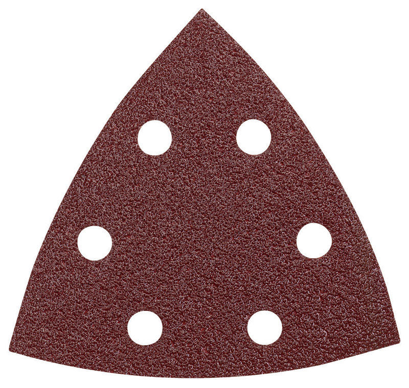 Bosch 3-3/4 in. L X 3.75 in. W 120 Grit Aluminum Oxide Detail Sanding Triangle 5 pk