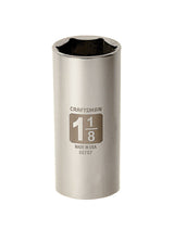 Craftsman 1-1/8 in. X 1/2 in. drive SAE 6 Point Deep Socket 1 pc