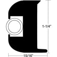 Flex Vinyl Rub Rail Kit 50' White