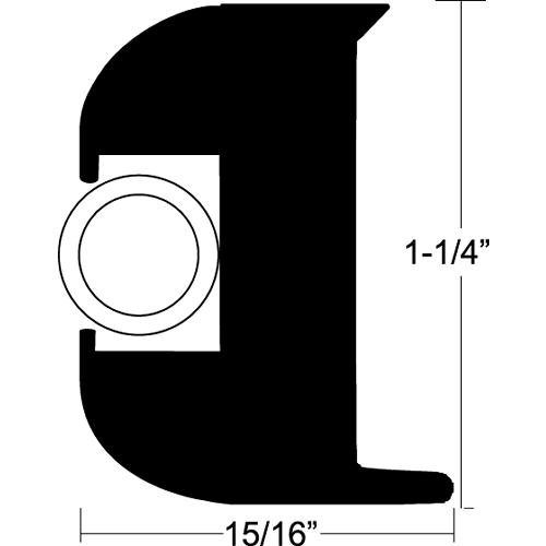 Flex Vinyl Rub Rail Kit 50' White
