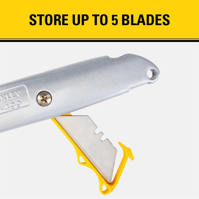 Stanley QuickChange 6-3/8 in. Retractable Utility Knife Gray 1 pk
