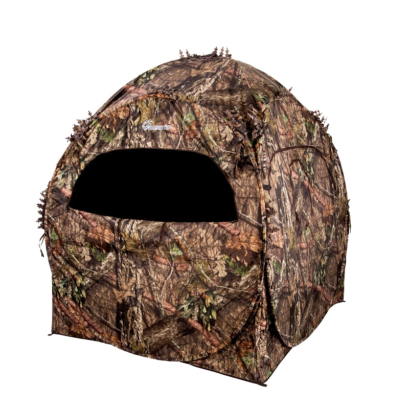 Ameristep DOGHOUSE Series AMEBL1005 Ground Blind, 2 Seat, Mossy Oak, Matte