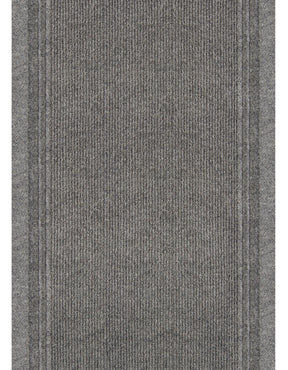 Multy Home MT1000275 Rug, 60 ft L, 26 in W, Runner, Bordered Pattern, Polypropylene Rug, Gray