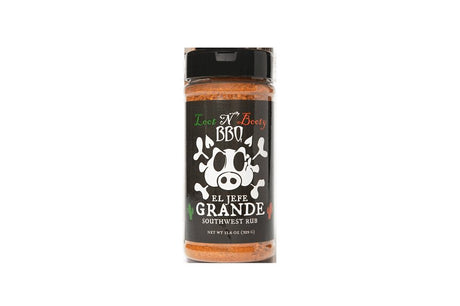 Loot N' Booty BBQ El Jefe Grande OW88415 Southwest Rub, Solid, Citrus, Cumin, Pepper, 11.6 oz Bottle