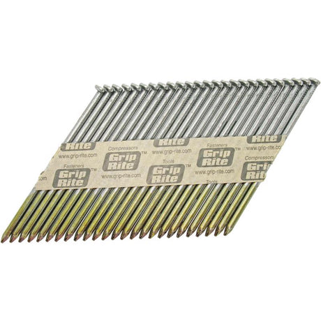 Grip-Rite 3 in. L Paper Strip Bright Framing Nails 30 deg 2000 pk