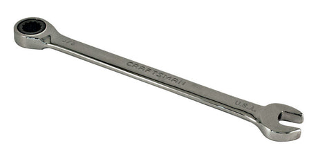 Craftsman 12 Point SAE Ratcheting Wrench 5.3 in. L 1 pc