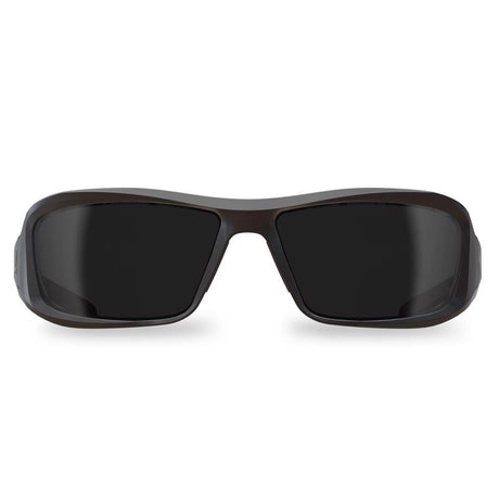 Edge Eyewear Brazeau Anti-Fog Wraparound Safety Glasses Smoke Lens Black Frame 1 pc