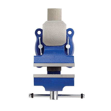 Irwin 6 in. Steel Workshop Bench Vise Swivel Base