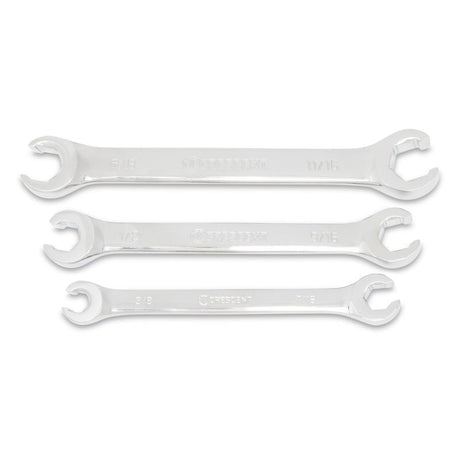 Crescent SAE Flare Nut Wrench Set 7.7 in. L 3 pk