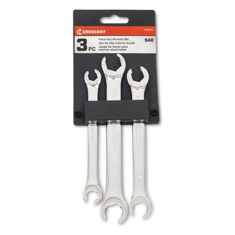 Crescent SAE Flare Nut Wrench Set 7.7 in. L 3 pk