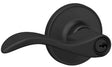 Schlage J Series J54 SEV 622 Entry Lever, Mechanical Lock, Matte Black, Metal, Residential, 3 Grade, ADA Compliant