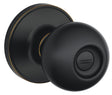 Schlage Corona Series J40 CNA 716 Privacy Lockset, Round Design, Knob Handle, Aged Bronze, Metal, ADA Compliant