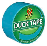 Duck 1265020 Duct Tape, Aqua, 8 mil Thick, 20 yd L, 1.88 in W