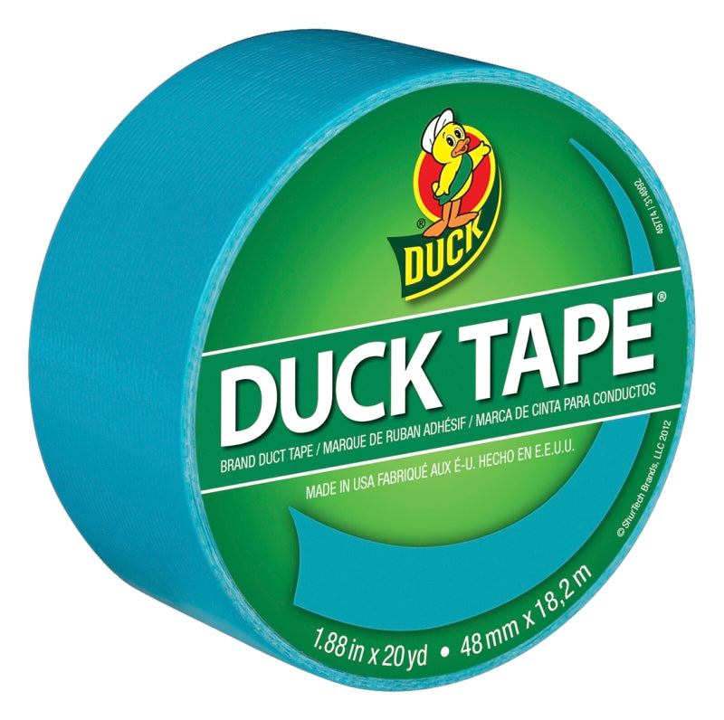 Duck 1265020 Duct Tape, Aqua, 8 mil Thick, 20 yd L, 1.88 in W
