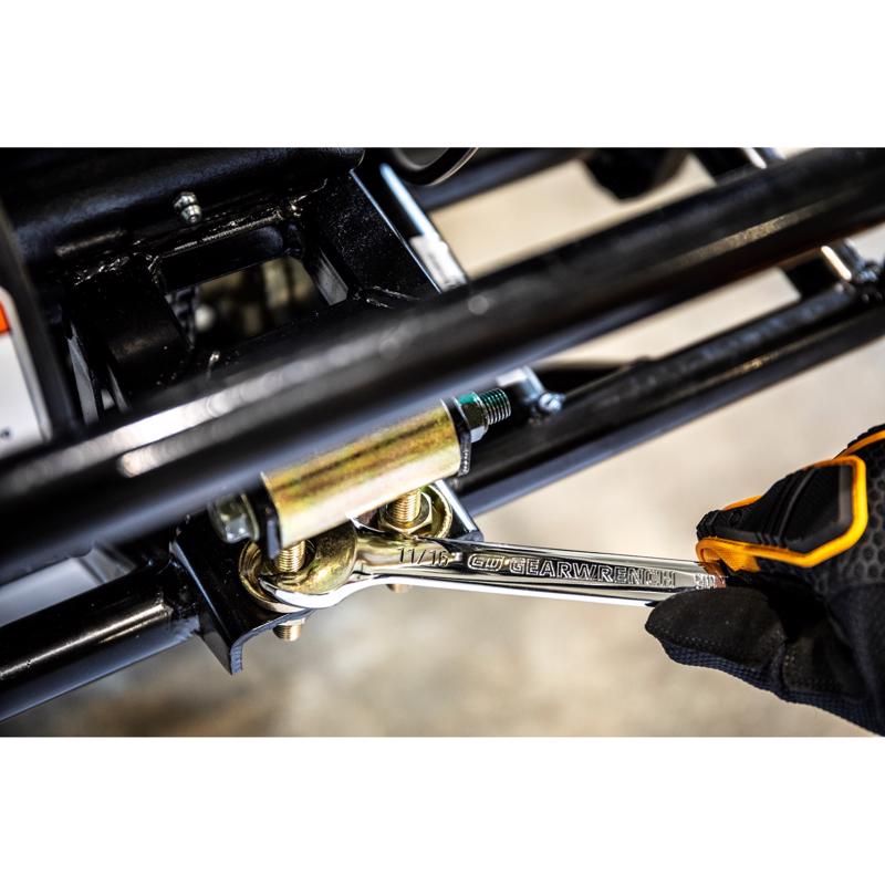 GEARWRENCH 1/2 inch in. X 1/2 inch in. 12 Point SAE Ratcheting Combination Wrench 7.839 in. L 1 pc