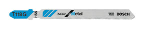 Bosch 3-5/8 in. High Carbon Steel T-Shank Jig Saw Blade 36 TPI 5 pk