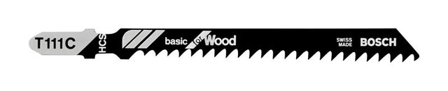 Bosch 4 in. Carbon Steel T-Shank Jig Saw Blade 8 TPI 5 pk