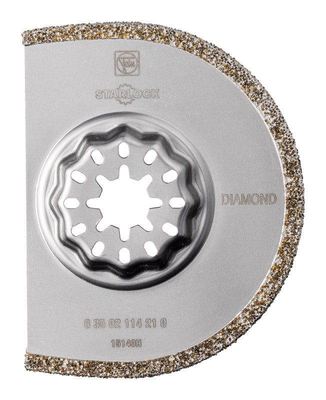 Fein Starlock 3 in. X 3 in. L Diamond Coated Grout Removal Blade 1 pk