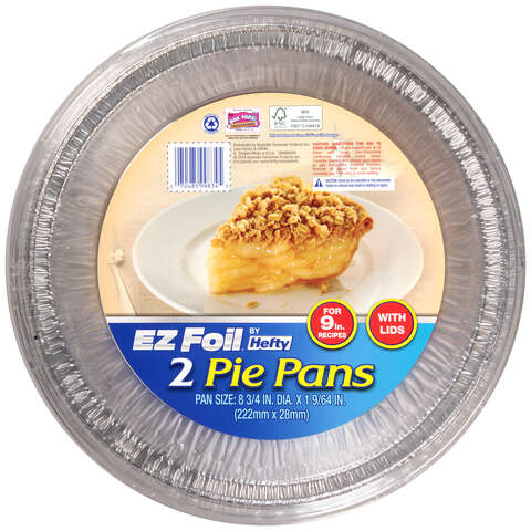 Hefty EZ Foil 9 in. Pie Pan Silver, Pack of 9