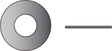 Flat Washer, 1, .109" Thick, OD 2"