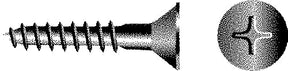 Phillips Wood Screw - Flat Head, #14 x 2-1/2"