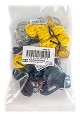 Hy-Ko KB356-10 Lanyard Assortment, 1 in W, Polyester, Assorted, Pack of 10