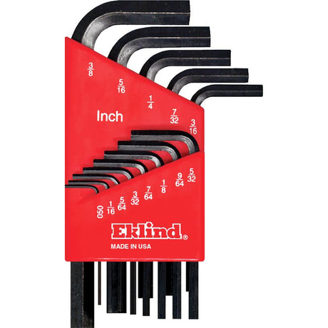 Eklind Hex-L Assorted SAE Short Arm Hex L-Key Set 13 pc, Pack of 6