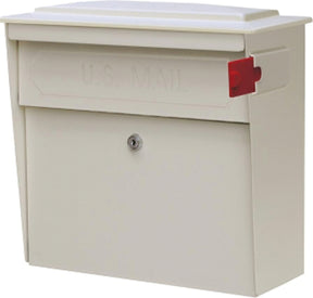 Mail Boss 7173 Townhouse MailBox, Steel, Galvanized/Powder-Coated, White, 15-3/4 in W, 7-1/2 in D, 16 in H