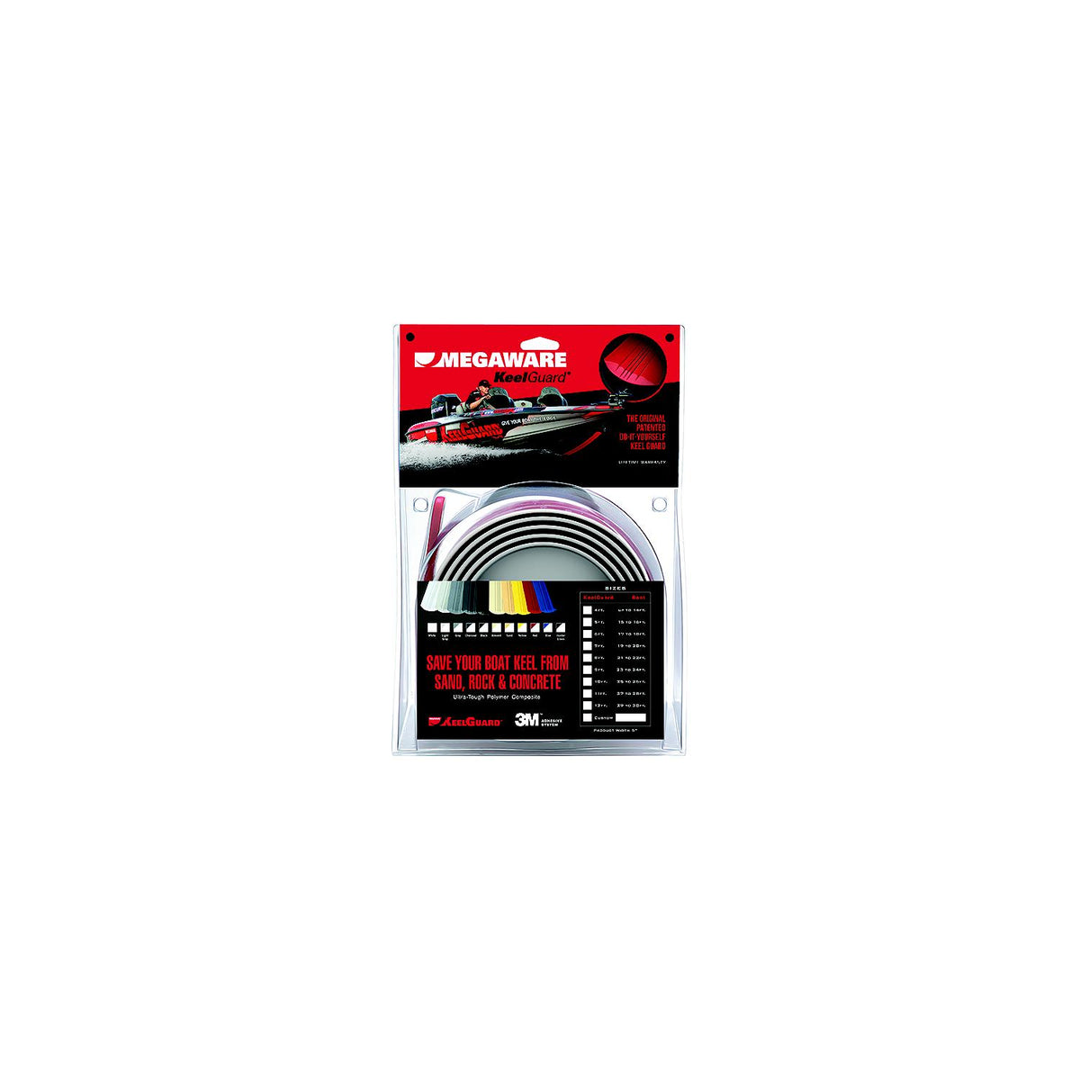 MegaWare 20206 KeelGuard Keel Protector, 6' Black