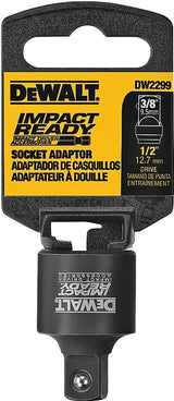 DEWALT DW2299 Socket Adapter, 1/2, 3/8 in Drive, Square Drive, Steel