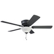 Boston Harbor 9483074-MBK Hugger Fan, Matte Black Blade, 52 in Sweep