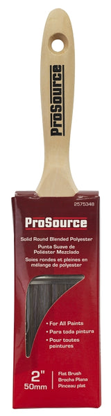 ProSource OR 11601 0200 Pain Wt Brush, 2 in W, Flat cut Brush, Polyester Bristle