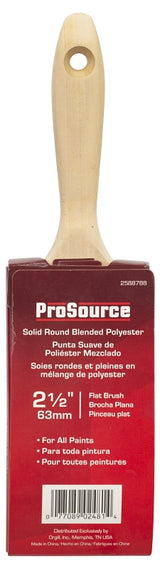 ProSource OR 11601 0250 Flat Pain Wt Brush, 2-1/2in W, Flat Cut, Polyester