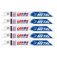 Lenox METALWOLF 6 in. Bi-Metal Wave Edge Reciprocating Saw Blade 14 TPI 5 pk