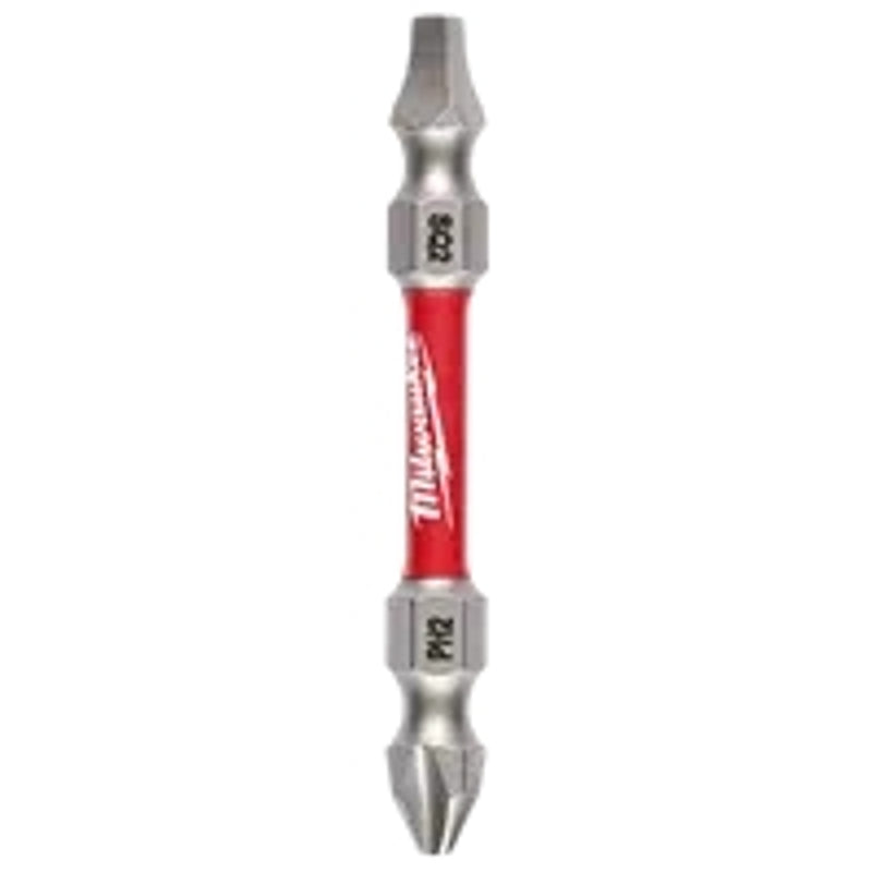 Milwaukee SHOCKWAVE 48-32-4311 Impact-Duty Power Bit, #2 Drive, Phillips, Square Recess Drive, 1/4 in Shank, Hex Shank