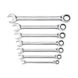 GEARWRENCH 12 Point Metric Ratcheting Combination Wrench Set 7 pc