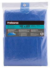 ProSource T1620BB70 Tarpaulin, 20 ft L, 16 ft W, 3.5 mil Thick, Polyethylene, Blue