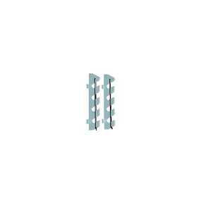 4 Rod Holder w/Bungee &amp; Bracket White