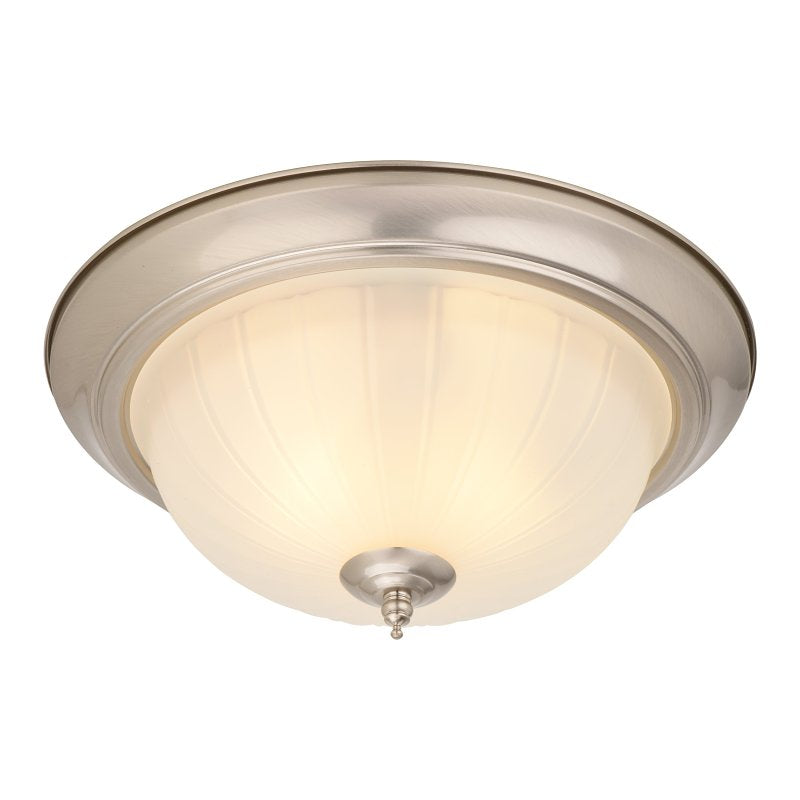 Boston Harbor OG24009B Ceiling Light, 2-Lamp, CFL Lamp, Satin Nickel Fixture